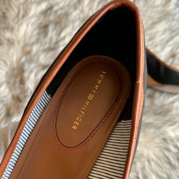 Tommy Hilfiger Cork Wedge Leather 10 - Picture 3 of 6